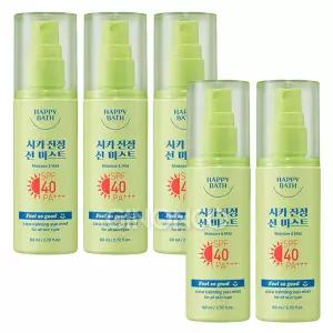 이지하우스 해피바스 필쏘굿 시카 선미스트 80ml 5개 바디선케어 진정보습 723956