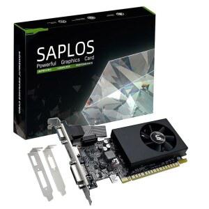 SAPLOS Geforce GT 705 비디오 카드 128비트, Express GDDR5 DVI x16, GPU, PC, 2GB PCI 11용 로우 DirectX 프로파일, HDMI 그래픽 VGA,
