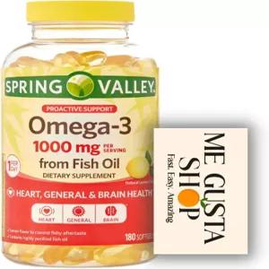 스프링 밸리 3 피쉬 오일 소프트 젤 000mg 80개 + 미 타스 스티커