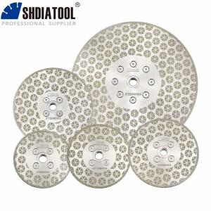 SHDIATOOL 전기 도금 절단 연삭  1Pc Dia105-230MM 양면 다이아몬드 톱 블레이드 대리석 화강암 세라믹 타