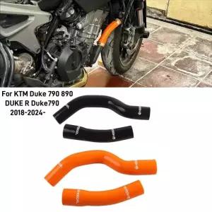 KTM 듀크 790 890 DUKE R 2018 - 2024 오토바이 액세서리 라디에이터 호스 수냉 튜브 실리콘