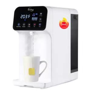 iSpring RCD100 5단계 조리대 역삼투압 시스템 UV가 포함된 즉석 온수 RO 정수기 2.5 1 순수 배수 100 GPD
