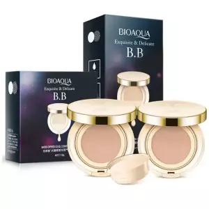BIOAQUA 방수 매트 에어 쿠션 모공 BB CC 크림 높은 커버리지 오일 컨트롤 소프트 페이스 메이크업