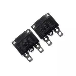 9암페어 열 회로 차단기 125/250VAC 32VDC 자동 리셋 릴레이 퓨즈 전류 과부하 보호 스위치 9A 2 팩