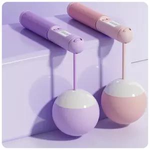 카운트 카운터 줄넘기 조절 가능한 무게 볼 무선 스마트 로프 미끄럼 방지 그립 포함 유산소 운동 홈짐용