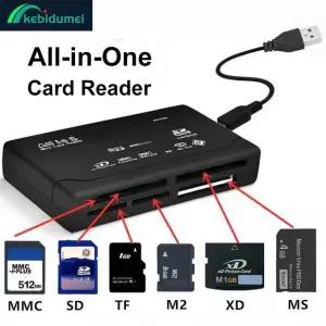 올인원 메모리 카드 리더기 480Mbps USB 외부 SD SDHC MMC M2 MS XD CF TF 어댑터 MP3 디지털 카메라용