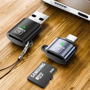 미니 USB 타입-C A-SD 마이크로 TF 카드 리더 메모리 삼성 화웨이 샤오미 폰 PC 태블릿 노트북 패드용