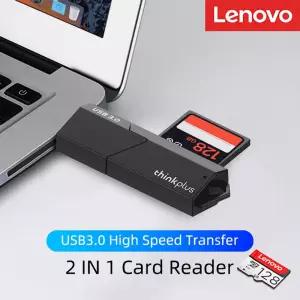 레노버 D204 2-in-1 USB Type-C 카드 리더기 휴대폰 노트북용 고속 휴대용 TF 마이크로 SD 어댑터