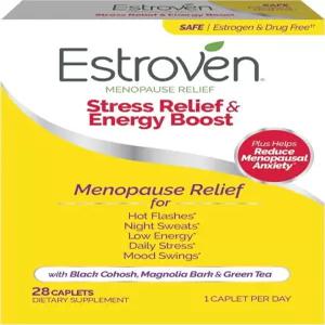 Estroven Stress Relief  Energy Boost for Menopause Relief 28 ct