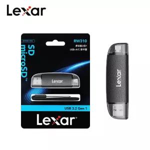 오리지널 렉사 USB 3.2 듀얼 슬롯 타입-C 메모리 카드 리더 최대 205Mb/s SD 및 마이크로SD TF