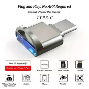 USB 3.0 타입 C TF 카드 리더기 아연 합금 OTG 어댑터 안드로이드 폰 노트북 삼성 샤오미 화웨이용 고속