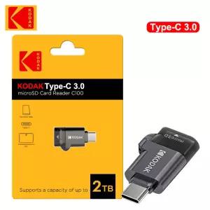 코닥 타입-C 카드 리더기 TF 마이크로 SD 고속 전송 어댑터 최대 2TB 용량 지원