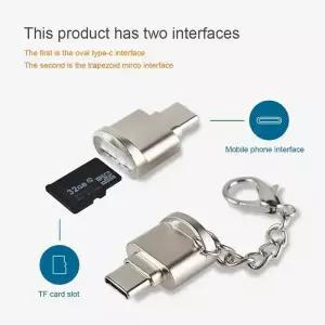 USB 3.0 타입 C TF 카드 리더 아연 합금 OTG 어댑터 안드로이드 폰 노트북 삼성 샤오미 화웨이용 고속