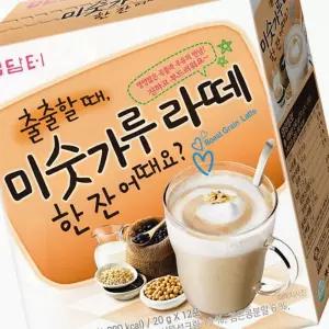 카페 음료 홈카페 담터 미숫가루 라떼 부드러운 스틱형 12포 간식