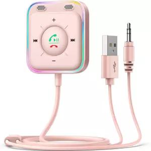 자동차용 조이룸 블루투스 5.4 수신기 AUX 어댑터 가정용 스테레오/유선 헤드폰용 3.5mm 무선 오디오