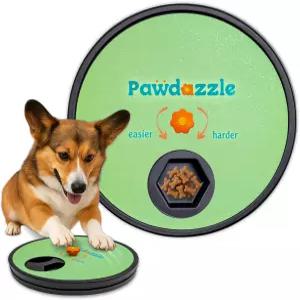 간식 상자가 있는 Pawdazzle 개 네일 스크래치 보드 - 보상 시스템이 내장된 인터랙티브 패드 미끄럼 방지
