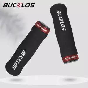 BUCKLOS MTB 핸들 바 그립 산악 접이식 자전거 커버 초경량 미끄럼 방지 스폰지 폼 커프 플러그 부품 포함
