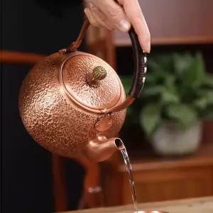 황동주전자 구리 양은 커피 끓이기 주전자 티팟 1L 이상 차 .2L