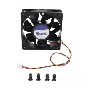 12cm 쿨링 팬 120x120x38mm 6000rpm 12V 2.7A 4핀 FG DC 브러시리스 PWM 블랙 컴퓨터 케이스 카메라 서버용