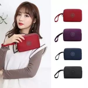 여성용 미니 클러치백 패브릭 핸드폰지갑 겸용 손가방 심플클러치백 파우치백