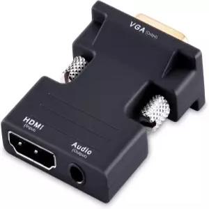 노트북 PC PS3 Xbox STB 블루레이 DVD TV 스틱용 3.5mm 스테레오 오디오 휴대용 HDMI 커넥터가 장착된 텐닥