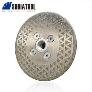 SHDIATOOL 전기 도금 다이아몬드 절단 연삭  M14 플랜지 직경 100mm 톱날 화강암 대리석 세라믹 4 인치