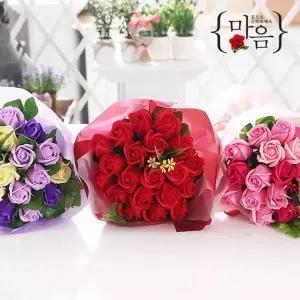 핑크 장미꽃다발 화이트데이 선물 졸업꽃다발 생화 생화꽃