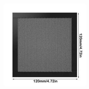 새로운 PVC 먼지 필터 커버 블랙 마그네틱 프레임 PC 팬 먼지망 120mm/140mm 컴퓨터 그릴 쿨러