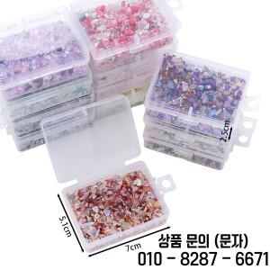 50g/박스 혼합 유리 크리스탈 분쇄석 에폭시 레진 필러 재료 DIY 주얼리 제작 키트 액세서리 네일 아트용