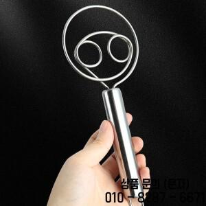 반죽 거품기 빵 믹서 스테인레스 스틸 케이크 페이스트리 밀가루 블렌더 걸이 구멍이 있는 주방 베이킹 도