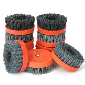 4인치 110mm 라운드 연마 실리콘 카바이드 골동품 브러시 석영 대리석 및 화강암 석재 표면 도구 연삭