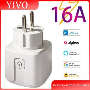 호환 이웰링크 지그비 스마트 플러그 16A EU 스마트 소켓 전력 모니터링 타이밍 기능, 음성 제어, Alexa, Google Home, Yandex 지원