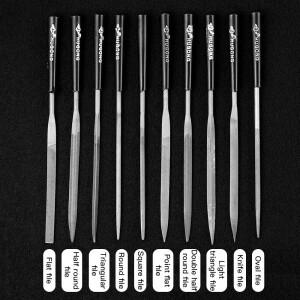 3x140mm 바늘 파일 세트 정밀 제작 도마그네틱 유리 DIY 취미 3D 프린팅 애호가 프로젝트 10 조각 다이아몬