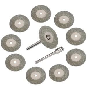 510개 22mm 다이아몬드 커팅  미니 소형 톱 블레이드는 회전 도구용 Dremel 드릴과 호환됩니다.