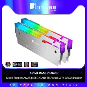 LED방열판 JONSBO 방열판 메모리 RAM 쿨러 커버 AURA 5V 라디에이터 NC3 MB 개갑 LED SYNC 트리머 크리스탈 조끼 3PIN