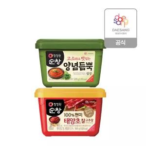 청정원 장류 500g 2종 기획세트 쌈장 찰고추장 1세트 식사 즉석요리 한식 점심시간 분식 정식