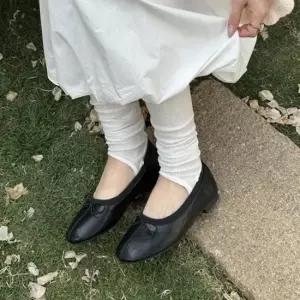 통굽 펌프스 캐쥬얼화 여자구두 방한 플랫구두 가을