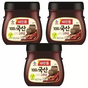 100 국산 고추장 500g 3개 식사 혼밥 간편요리 분식 중식 즉석요리
