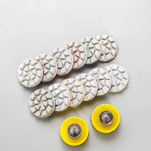 25mm 미니 소형 다이아몬드 연마 패드 대리석 화강암 보석 그라인딩 휠 미세 유연한 수지 샌딩  자체 접착