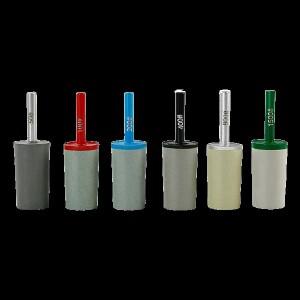 6Pcs 실린더 다이아몬드 그라인딩 비트 6mm 생크 수지 Burrs 헤드 Dremel 로타리 도구와 50-1500 그릿