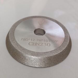 E12 밀링 커터 드릴 연삭기 다이아몬드 휠 SDCCBN 13AD 60도 78x12.7x10mm