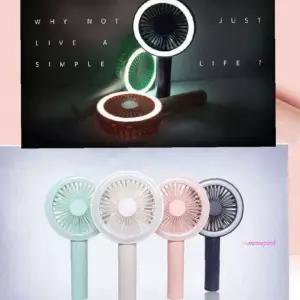 탁상용선풍기 USB 미니 충전식 휴대용 무드등겸용 책상 캠핑용 사무용 사무실 소형 책상용 작은 탁자qrs112