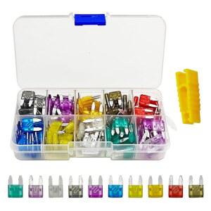 HAOBO 120PCS 자동차 퓨즈 구색 키트 30A 교체 25A 3A 풀러가 5A RV 있는 트럭 블레이드 2A 보트용 로우 프로파일 15A 미니 10A 35A 20A