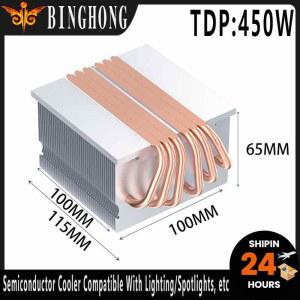 LED방열판 BINGHONG 6개의 히트파이프 반도체 COB LED 전력 소비에 방열판 고성능 450W TDP 방출 적응