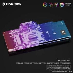 커스텀수냉 ROG STRIX GTX1660 TIO6GA6GO6G 게이밍 카드용 GPU 라디에이터 워터 쿨러 RGB BARROW 구리 BSASS1660TPA