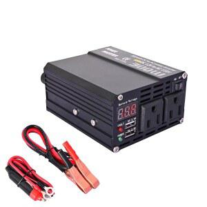 300W 파워 인버터 12V 110V AC 캠핑 휴대폰 긴급 포트 컨버터 도로 트럭 RV 자동차 듀얼 여행용 노트북 TV용 콘센트 USB