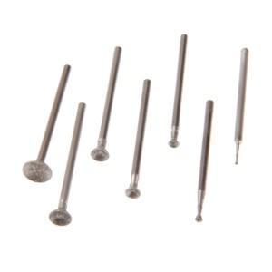 다이아몬드 그라인딩 헤드 장착 포인트 2.35mm 생크 1-8mm Dremel 로타리 공구용 구형 오목한 옥 조각 버 7