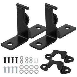 1976-1995 랭글러 YJ CJ 호환 뒷좌석 마운팅 브래킷 키트 볼트 개스킷 클립 포함 접이식 시트 고정용 하체 정비 부속