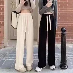 [하프클럽/]기모 안감 여성용 밴딩 골지 조거 팬츠 여자 면 바지 데일리 착