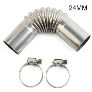 Eberspacher용 에어 디젤 주차 히터 Webasto 배기 파이프 튜브 엘보 커넥터 25mm